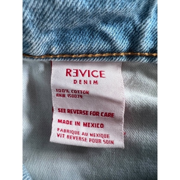 REVICE Yin Yang Two Tone Zip Crotch High Rise Straight Leg Jeans Size 26 - Picture 8 of 10